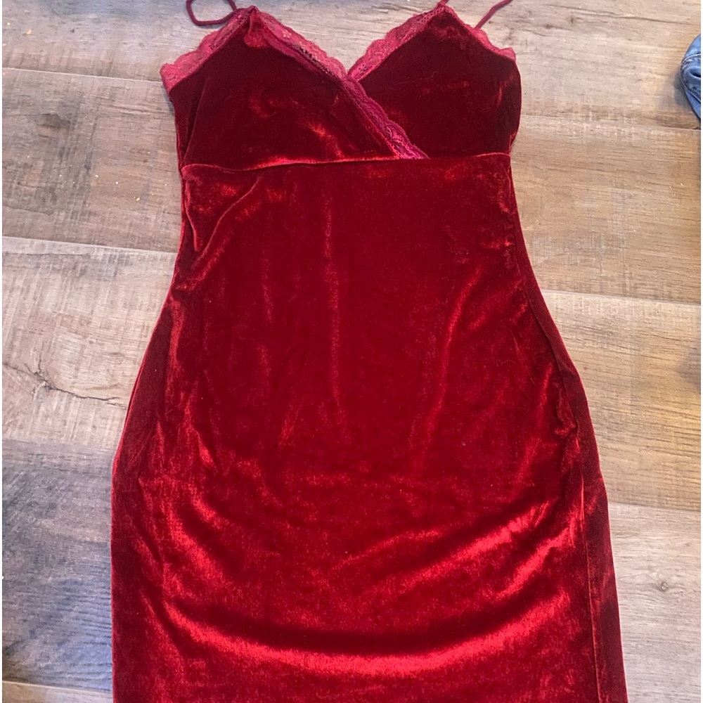 red dress